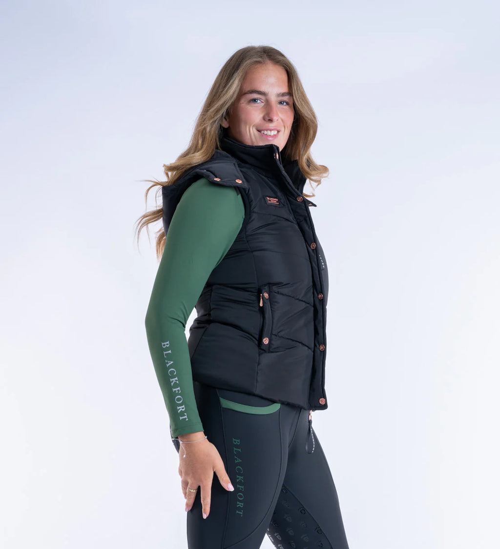 Blackfort Amara Black Puffer Gilet