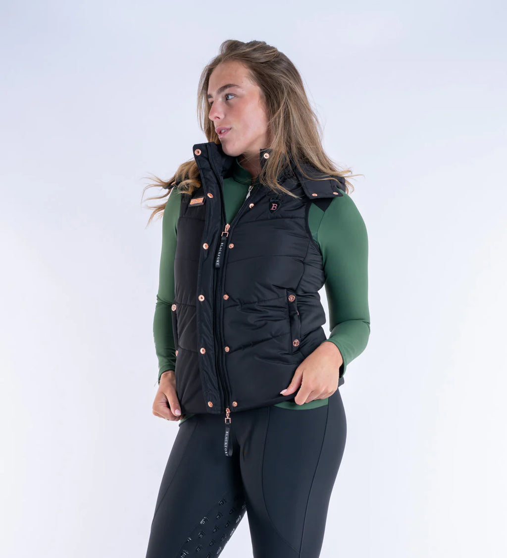 Blackfort Amara Black Puffer Gilet