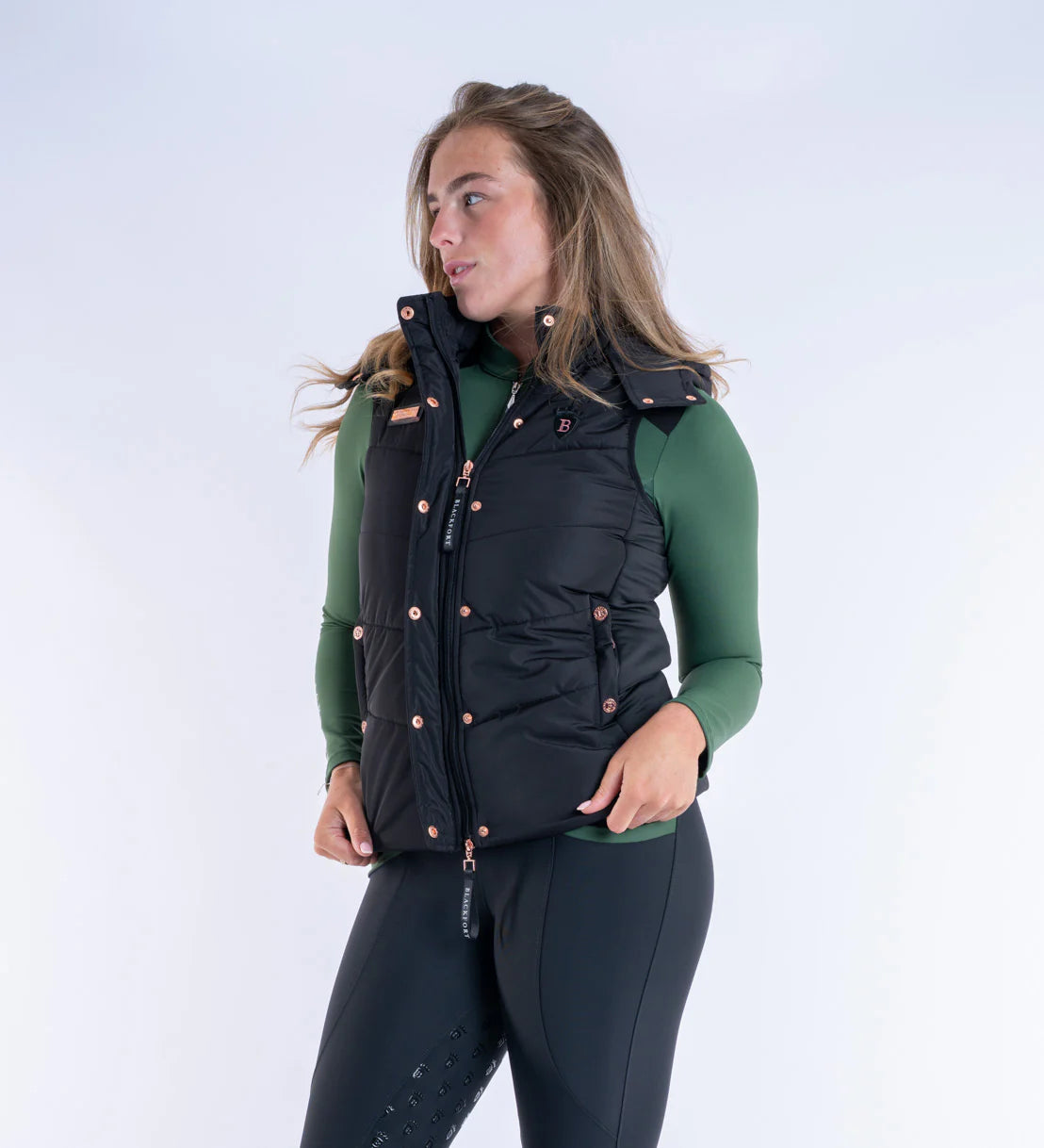 Blackfort Amara Black Puffer Gilet