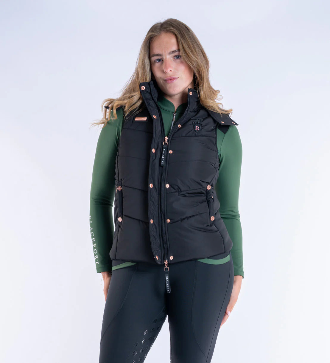 Blackfort Amara Black Puffer Gilet