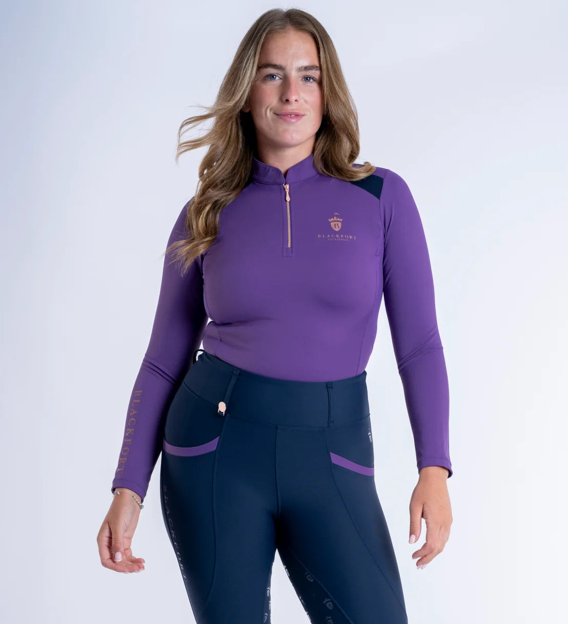 Blackfort Equestrian Bluebell Cool Mesh Base Layer - Long Sleeve