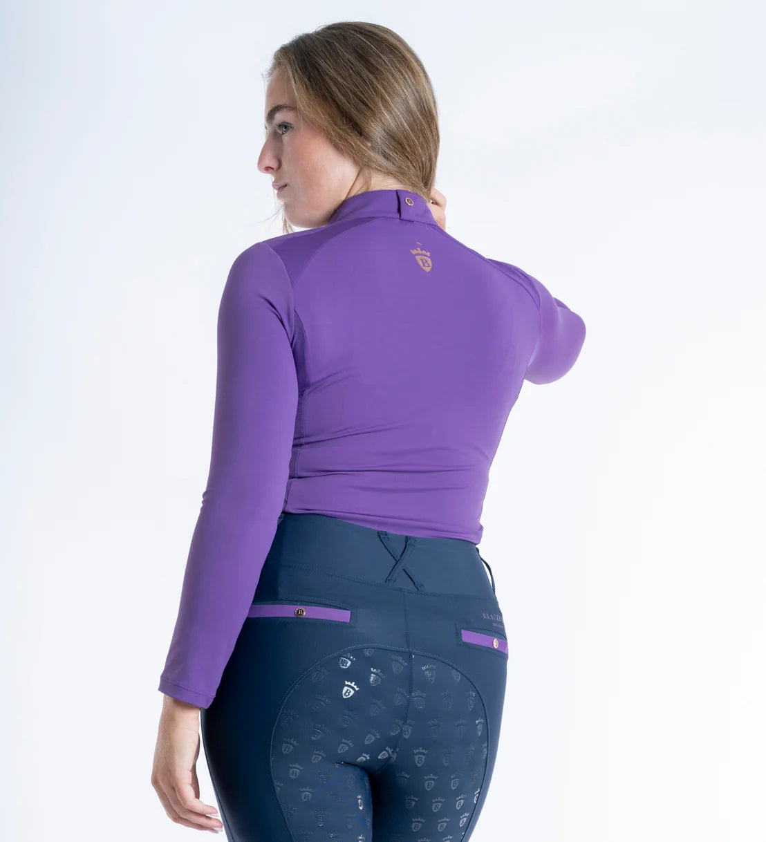 Blackfort Equestrian Bluebell Cool Mesh Base Layer - Long Sleeve