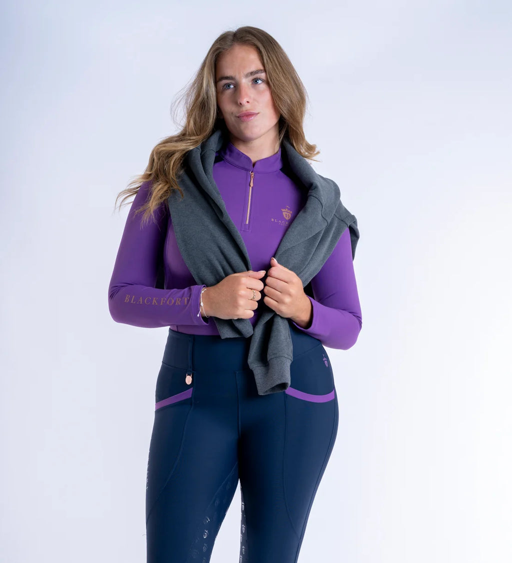 Blackfort Equestrian Bluebell Cool Mesh Base Layer - Long Sleeve