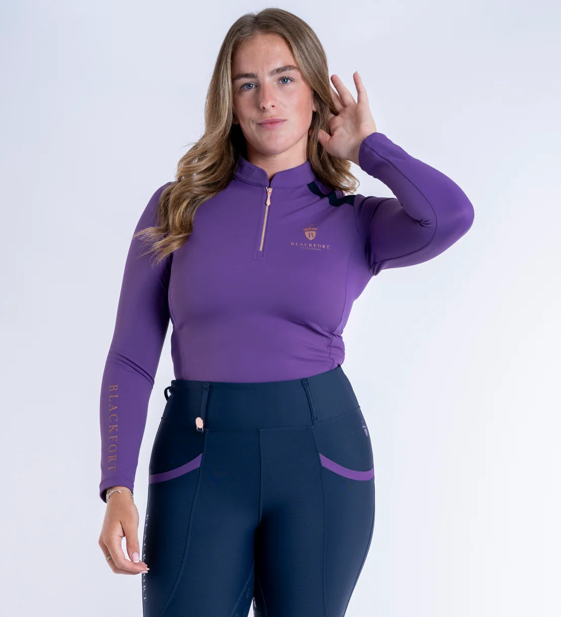 Blackfort Equestrian Bluebell Cool Mesh Base Layer - Long Sleeve