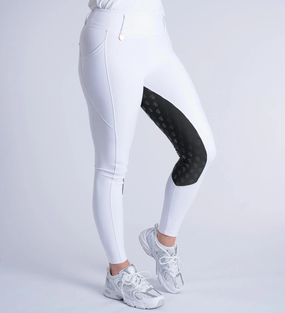 Blackfort Equestrian White & Black Riding Breggings 3.0