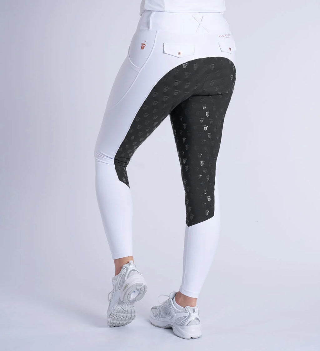 Blackfort Equestrian White & Black Riding Breggings 3.0