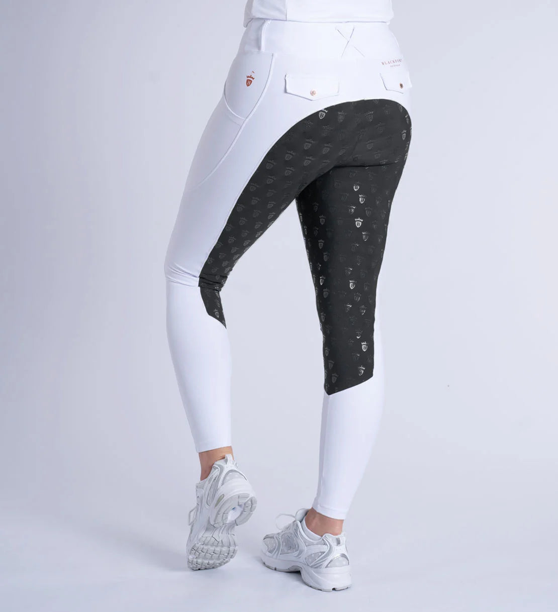 Blackfort Equestrian White & Black Riding Breggings 3.0