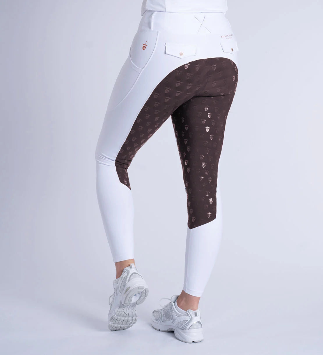Blackfort Equestrian White & Chocolate Riding Breggings 3.0