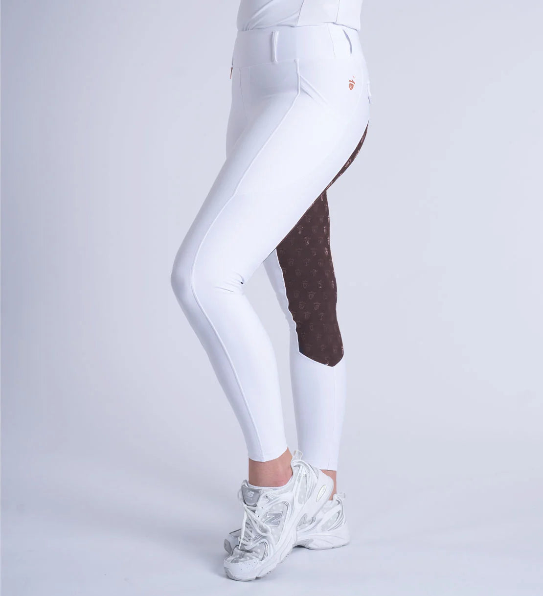 Blackfort Equestrian White & Chocolate Riding Breggings 3.0