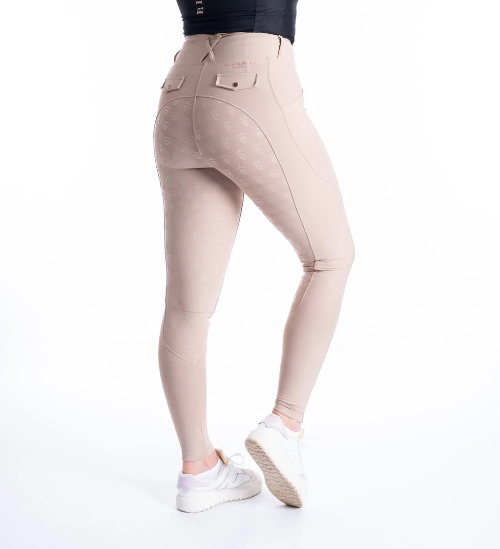 Blackfort Equestrian Beige & Rose Gold Riding Breggings 3.0