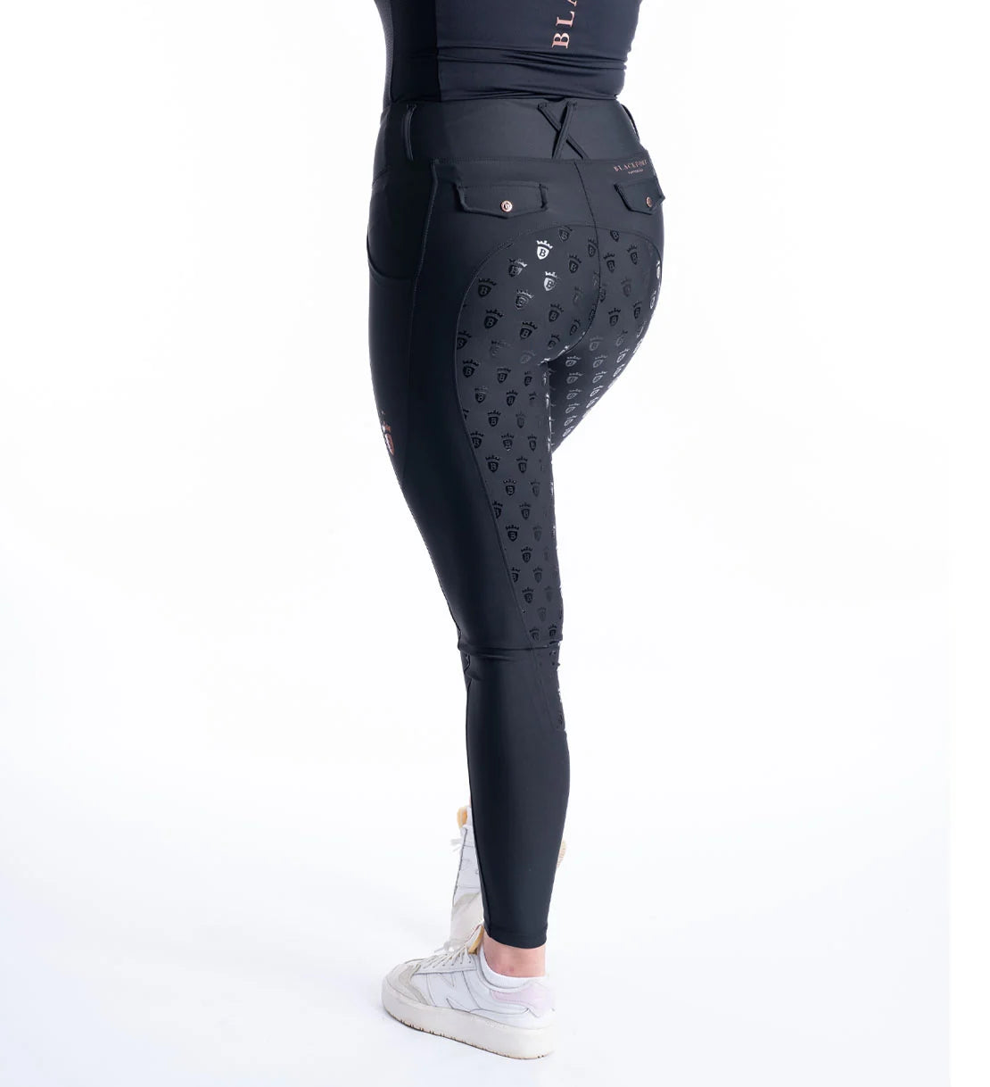 Blackfort Equestrian Black & Rose Gold Riding Breggings