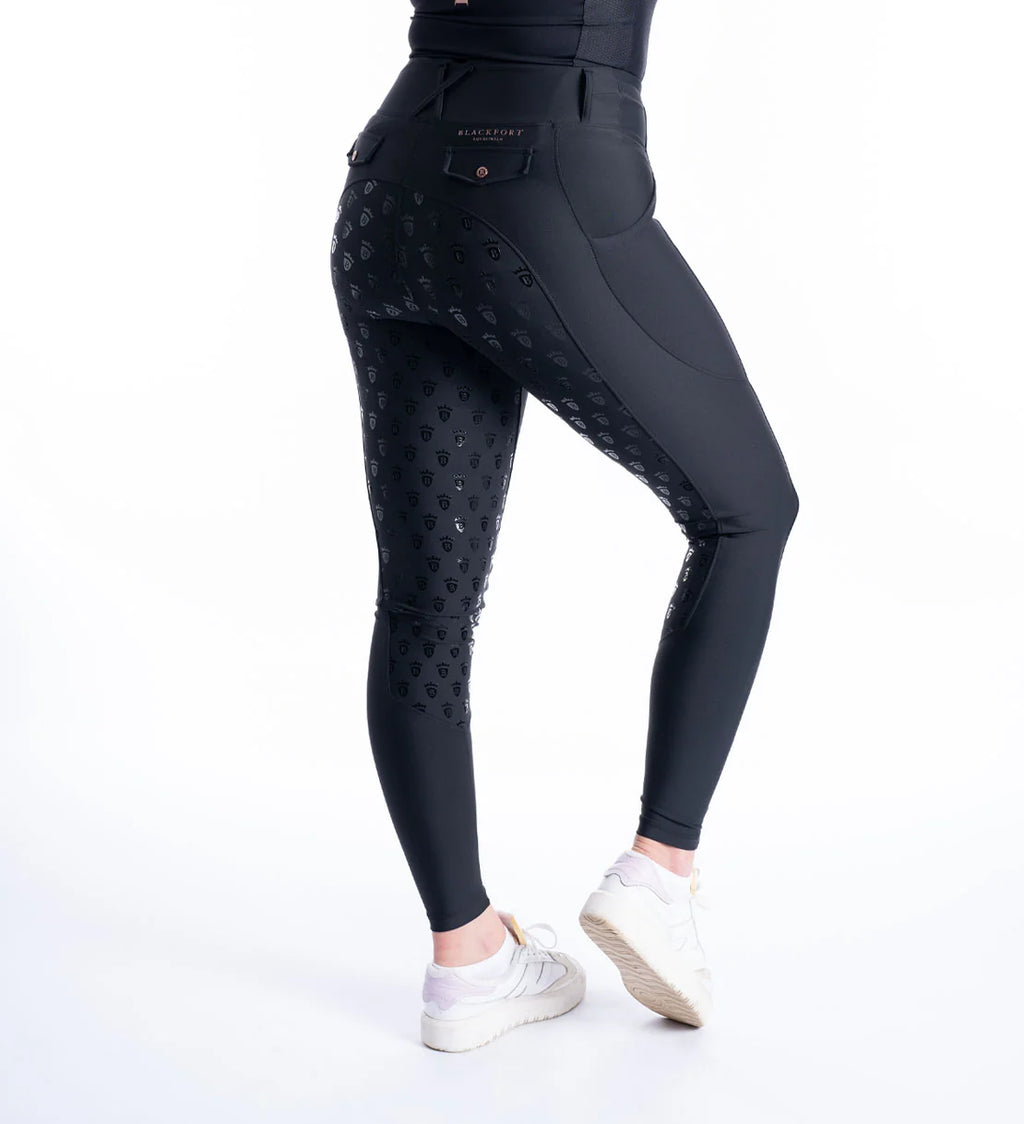 Blackfort Equestrian Black & Rose Gold Riding Breggings