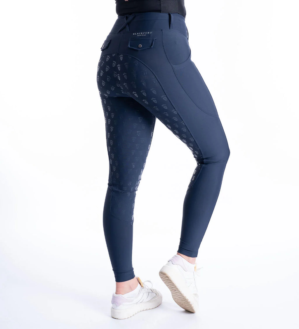 Blackfort Equestrian Navy & Silver Riding Breggings
