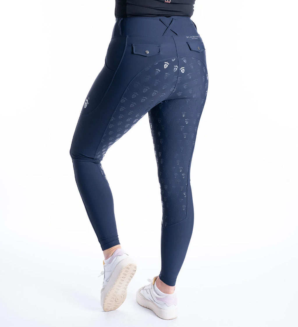 Blackfort Equestrian Navy & Silver Riding Breggings
