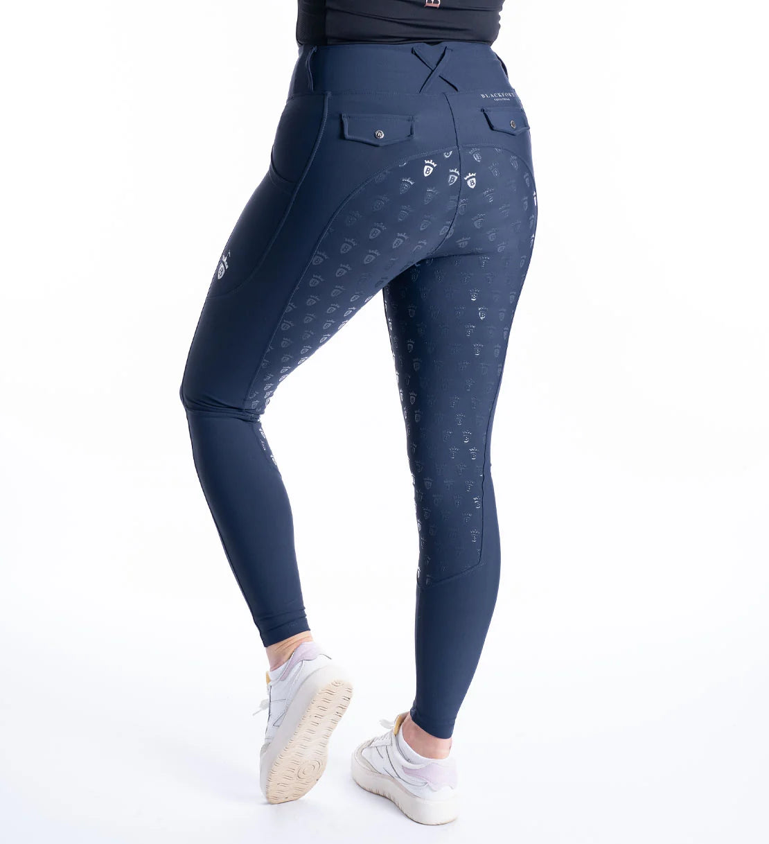 Blackfort Equestrian Navy & Silver Riding Breggings