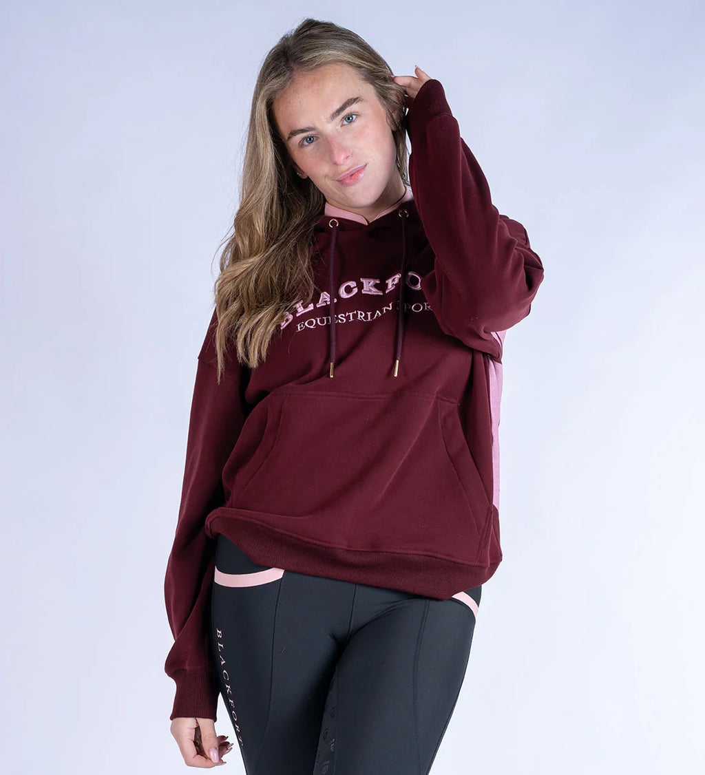 Blackfort Equestrian Grace Burgundy & Pink Hoodie