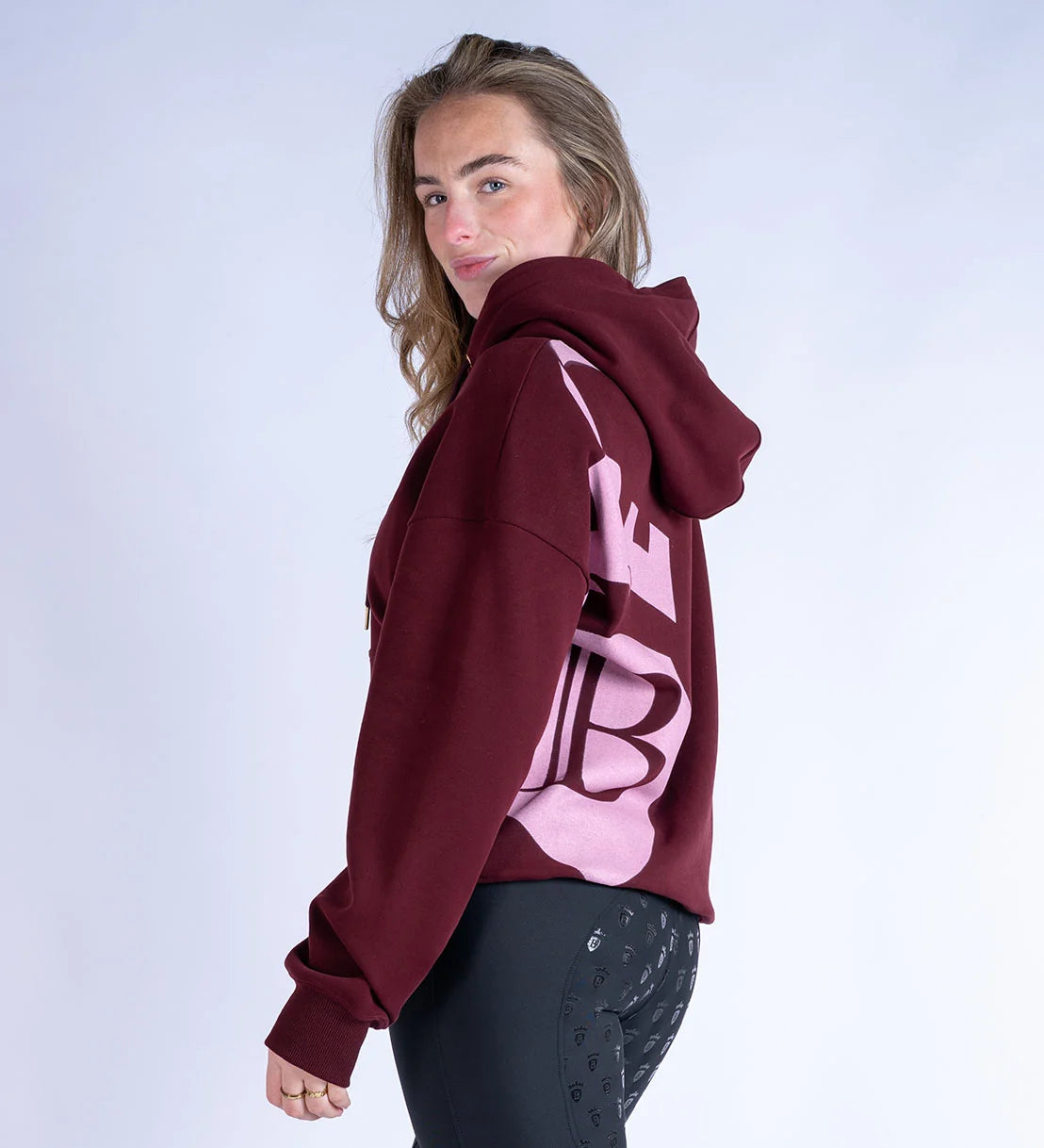 Blackfort Equestrian Grace Burgundy & Pink Hoodie