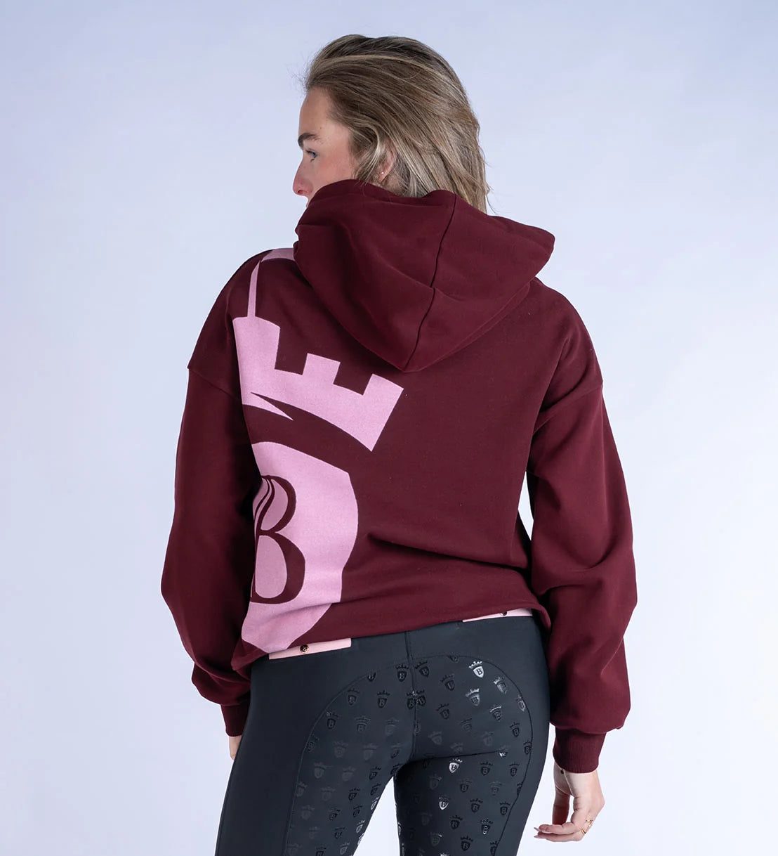 Blackfort Equestrian Grace Burgundy & Pink Hoodie