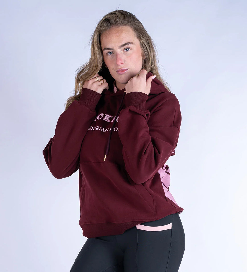 Blackfort Equestrian Grace Burgundy & Pink Hoodie