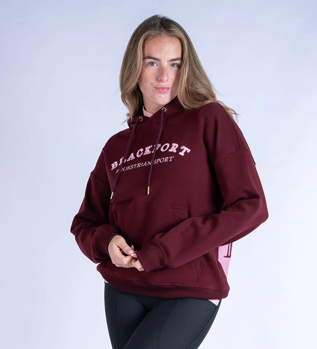 Blackfort Equestrian Grace Burgundy & Pink Hoodie