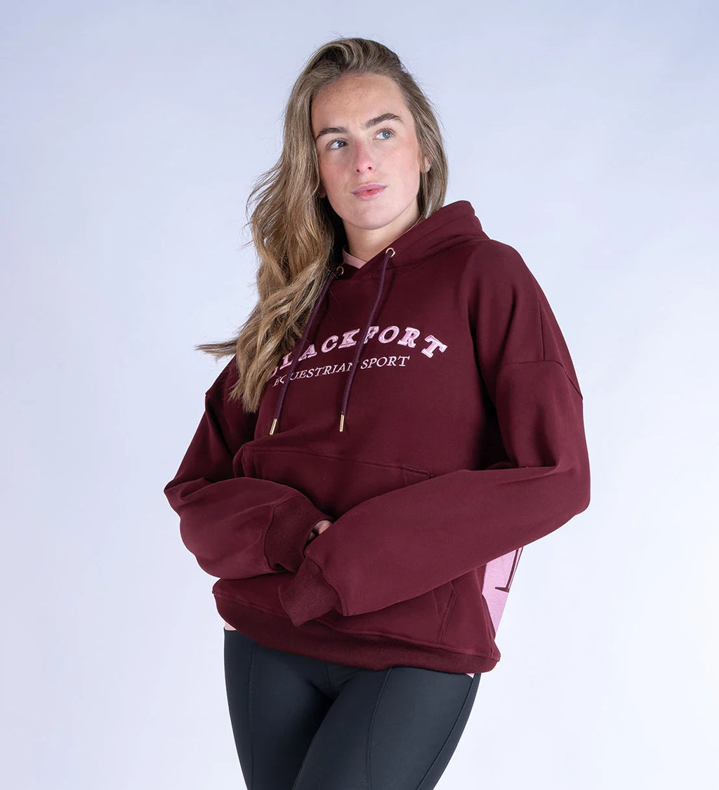 Blackfort Equestrian Grace Burgundy & Pink Hoodie