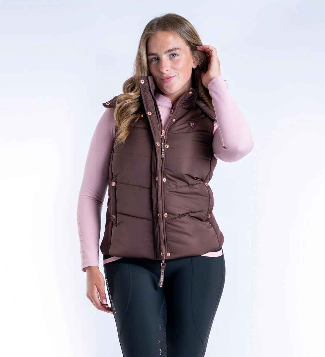 Blackfort Equestrian Amara Chocolate Puffer Gilet