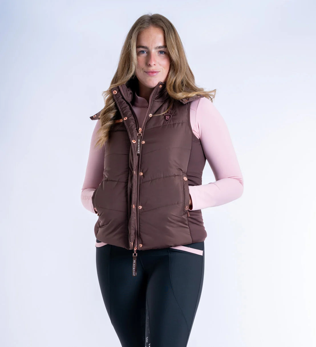 Blackfort Equestrian Amara Chocolate Puffer Gilet