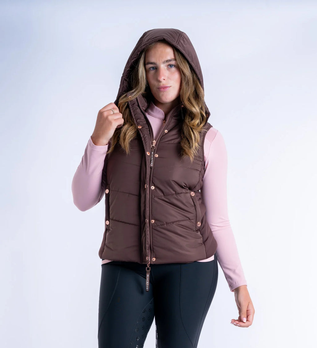 Blackfort Equestrian Amara Chocolate Puffer Gilet