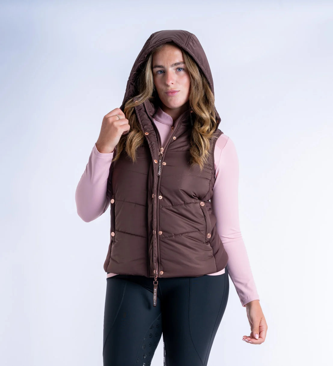 Blackfort Equestrian Amara Chocolate Puffer Gilet