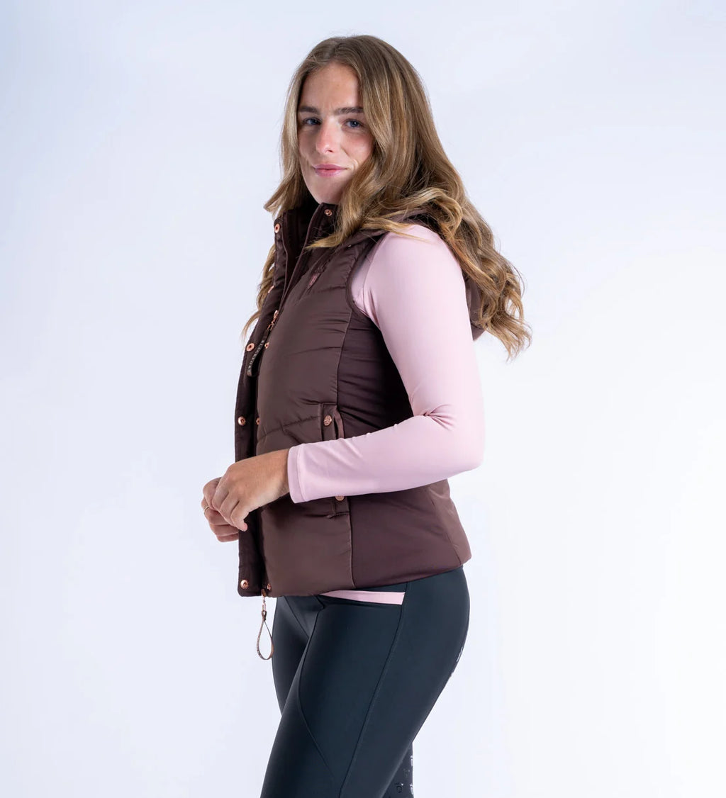 Blackfort Equestrian Amara Chocolate Puffer Gilet