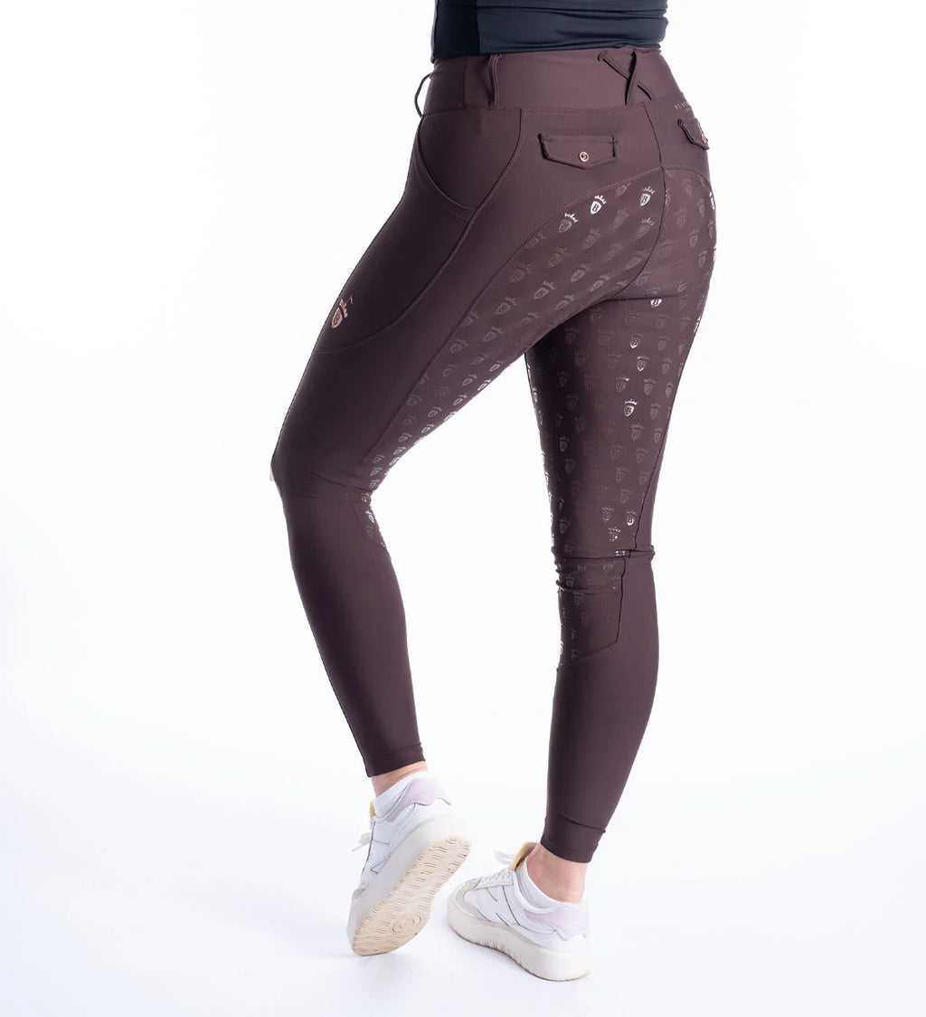 Blackfort Equestrian Chocolate & Rose Gold Riding Breggings