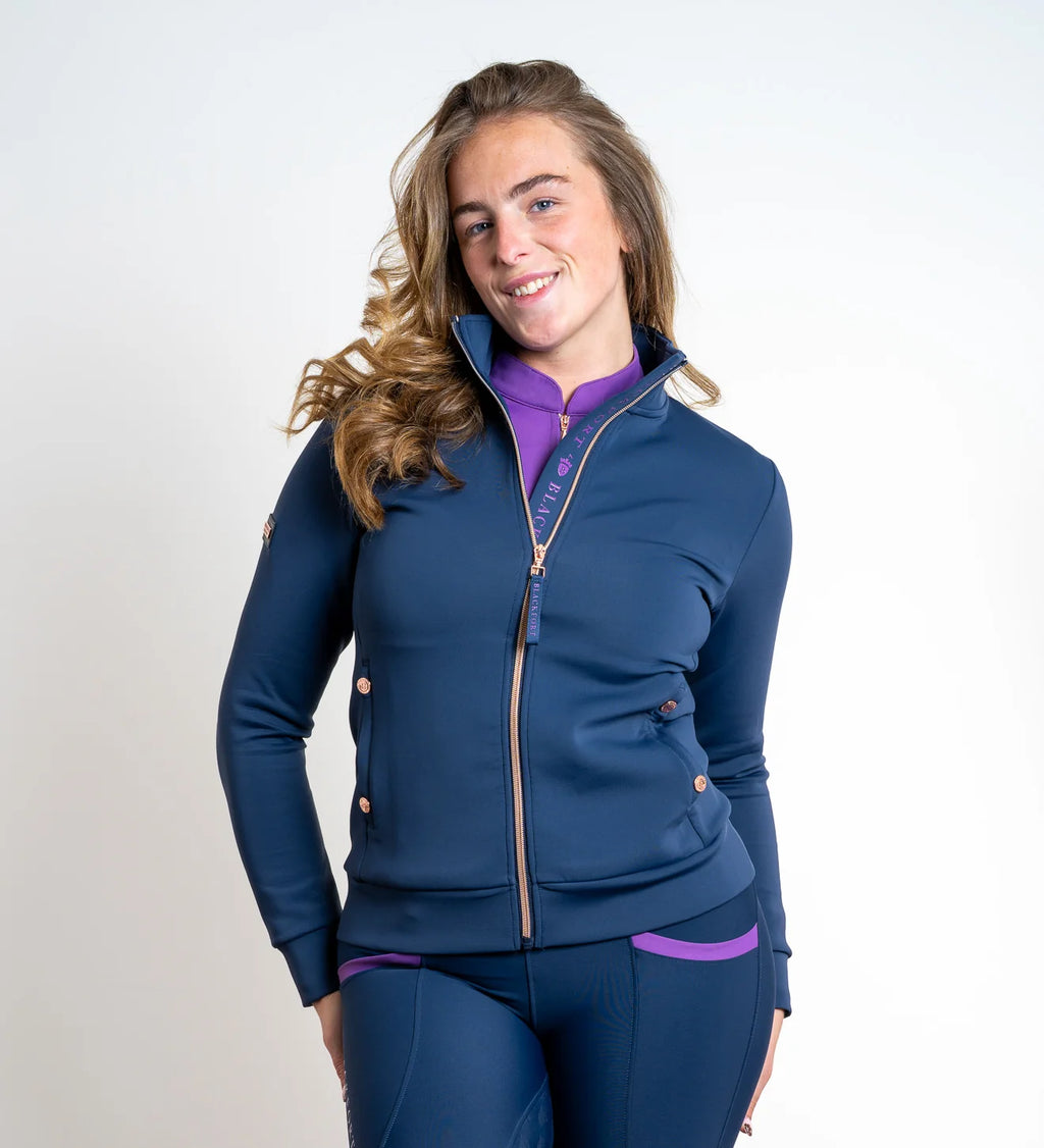 Blackfort Equestrian Jenny Navy & Bluebell Zip Up
