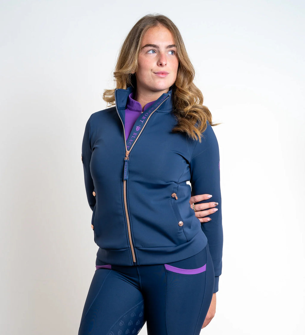 Blackfort Equestrian Jenny Navy & Bluebell Zip Up
