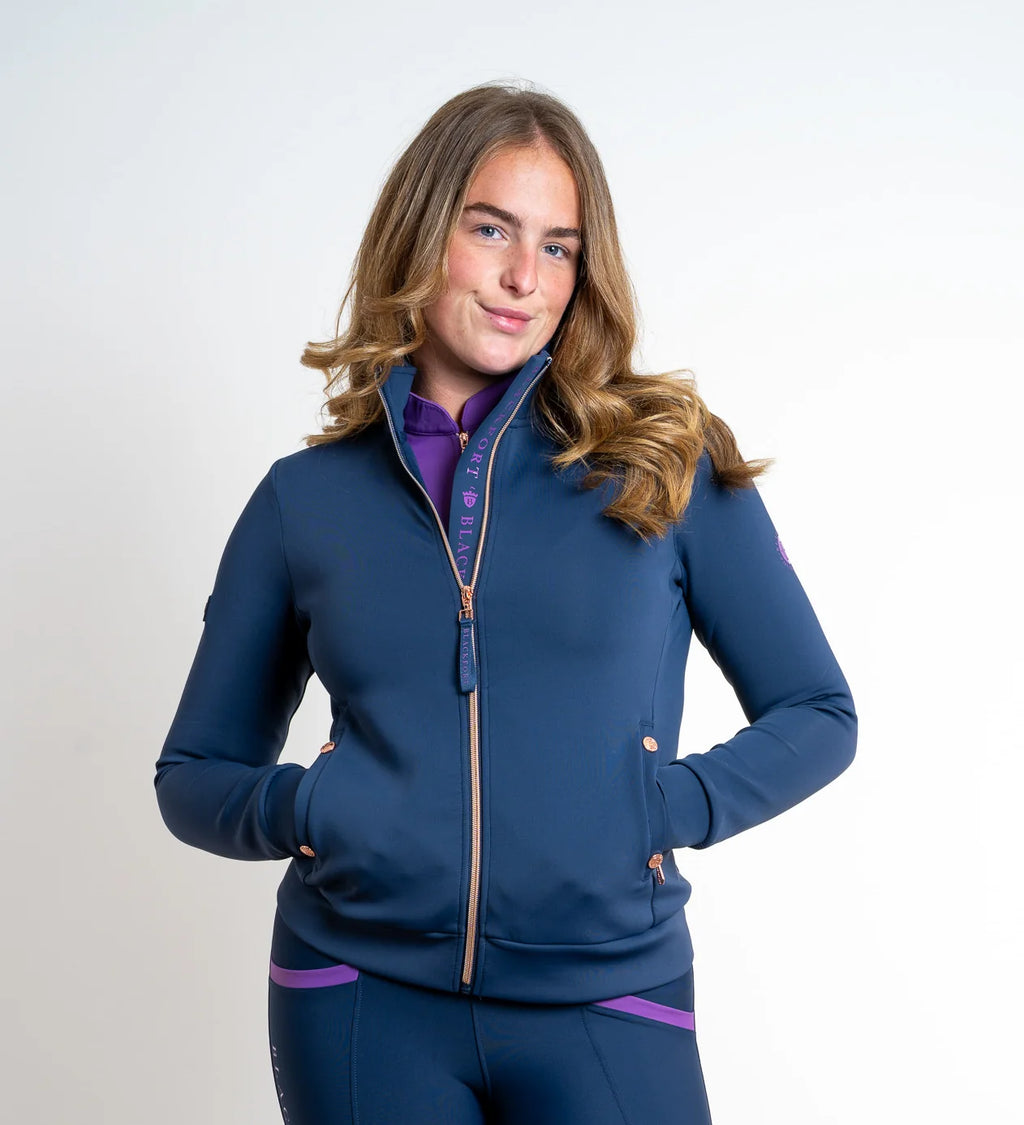 Blackfort Equestrian Jenny Navy & Bluebell Zip Up