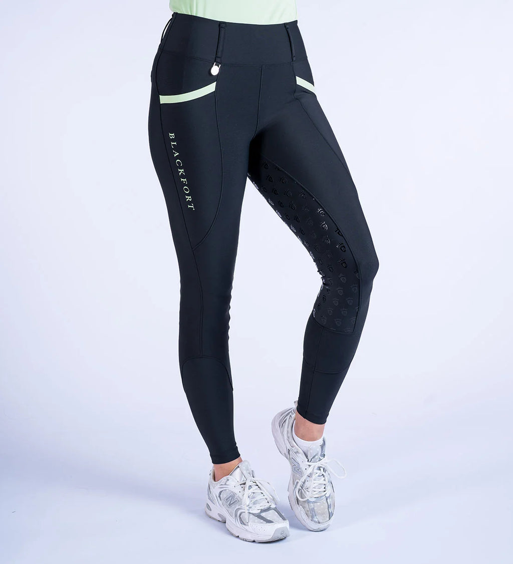 Blackfort Equestrian Black / Matcha Training Tights 3.0
