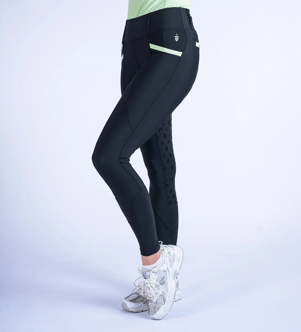 Blackfort Equestrian Black / Matcha Training Tights 3.0