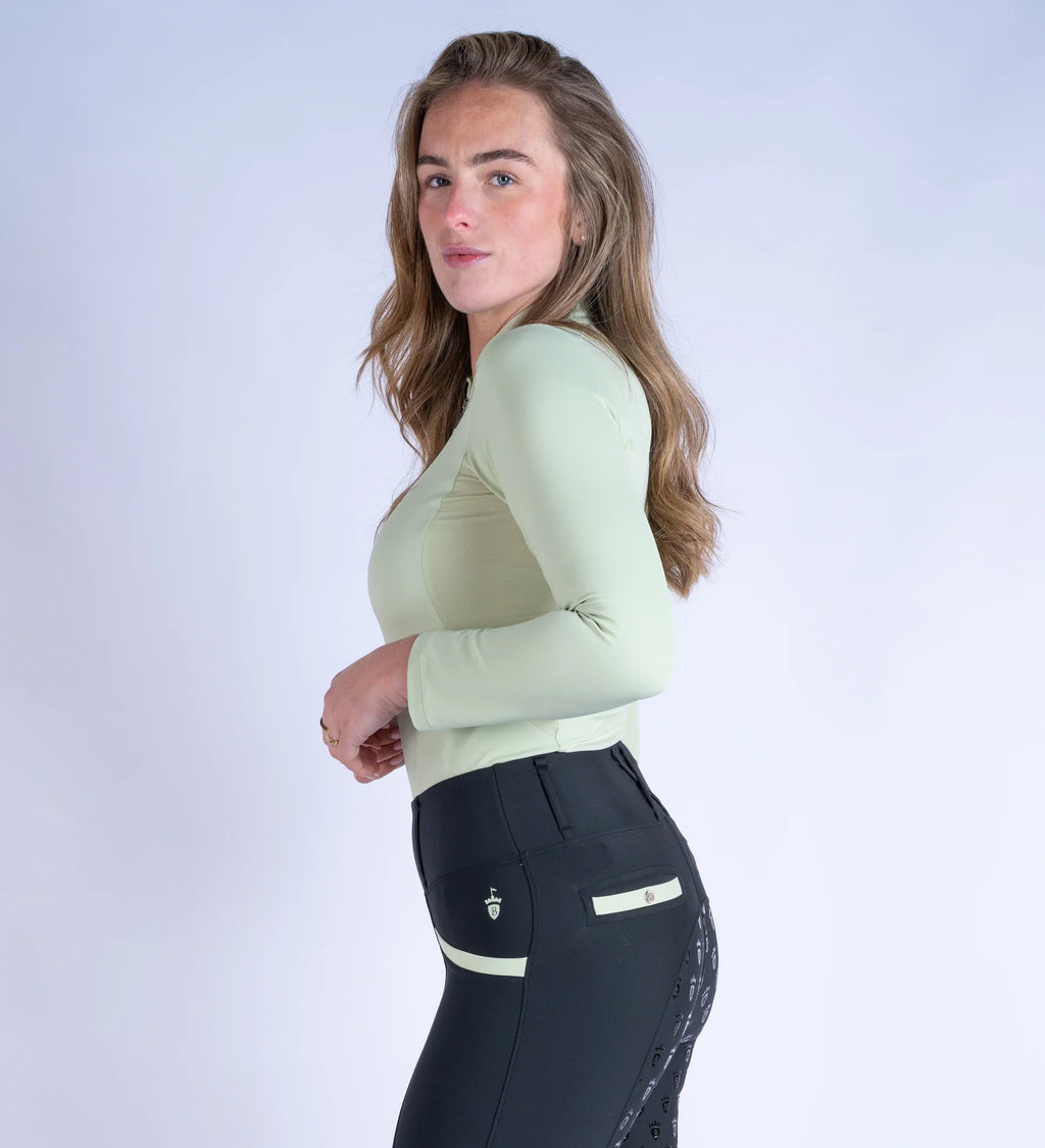 Blackfort Equestrian Matcha Cool Mesh Base Layer - Long Sleeve