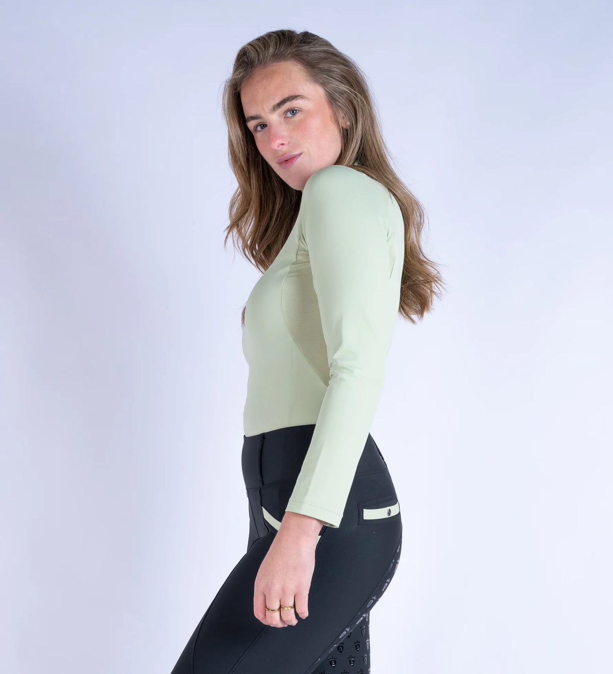 Blackfort Equestrian Matcha Cool Mesh Base Layer - Long Sleeve