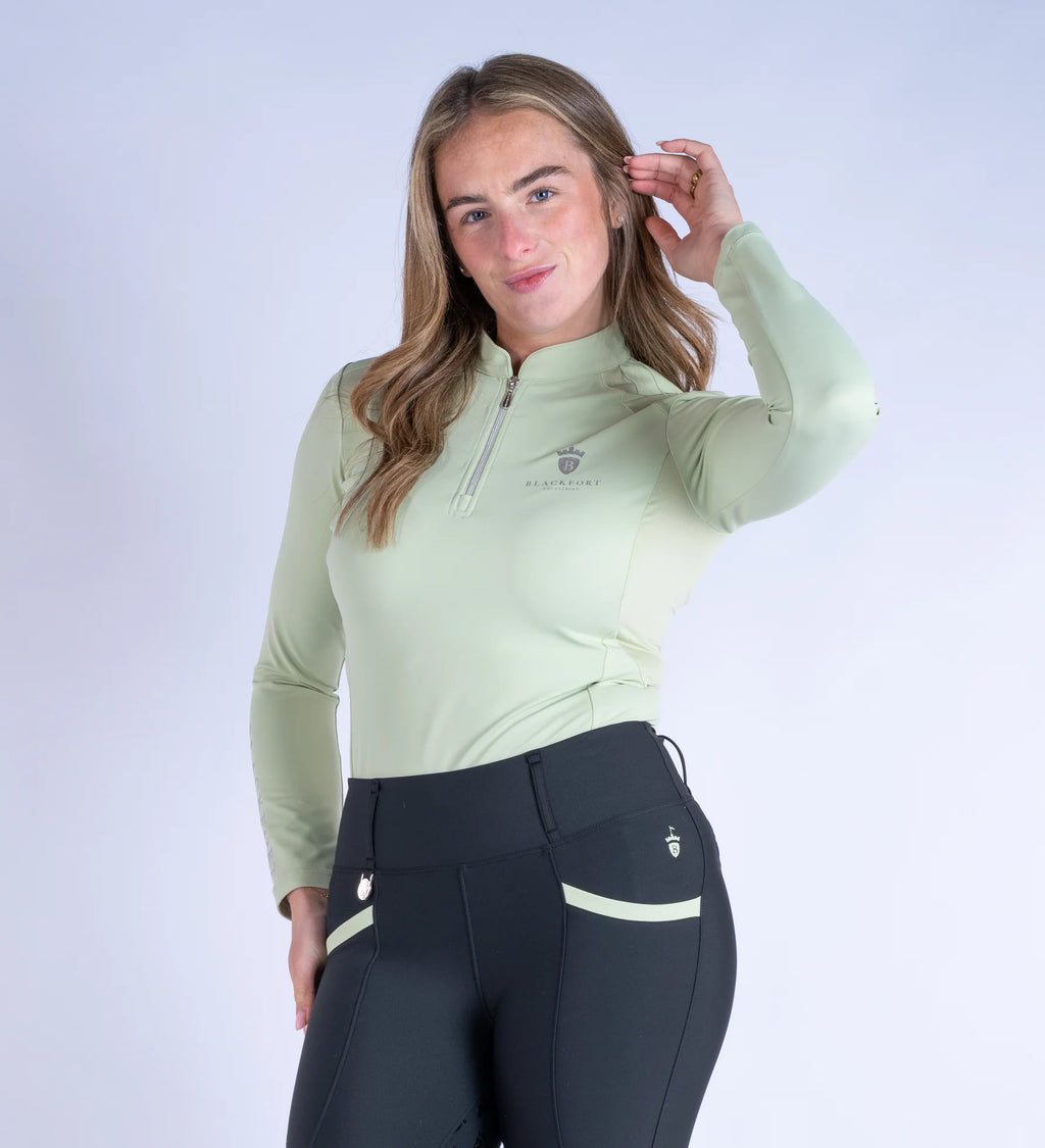 Blackfort Equestrian Matcha Cool Mesh Base Layer - Long Sleeve