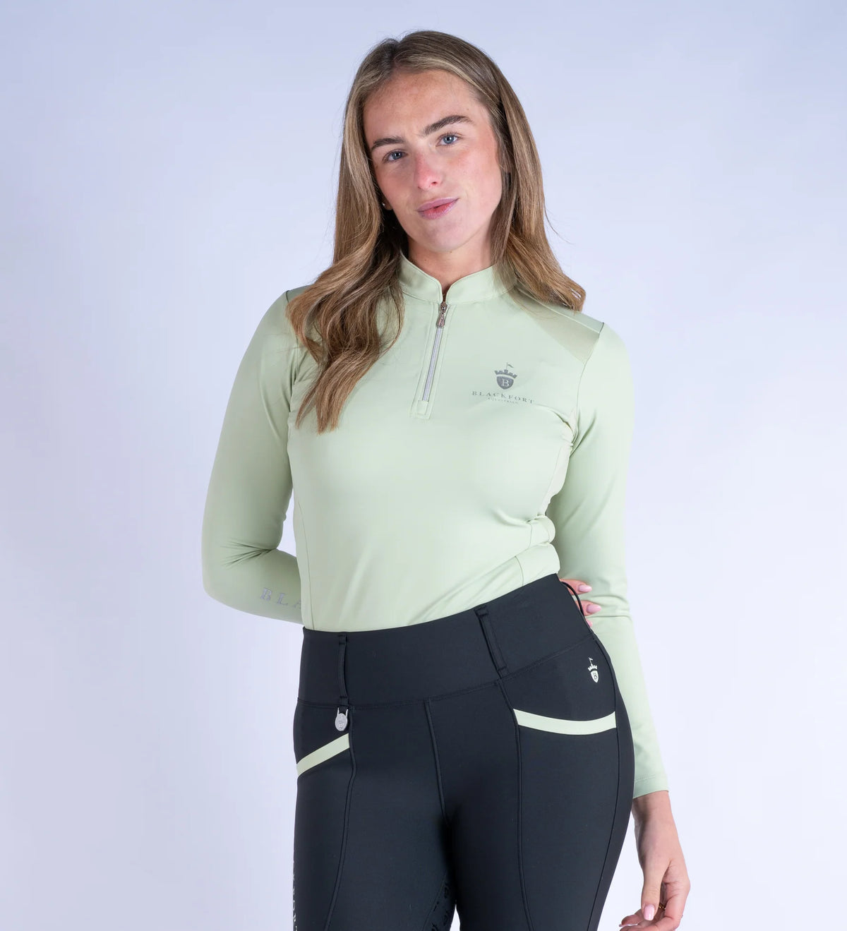 Blackfort Equestrian Matcha Cool Mesh Base Layer - Long Sleeve