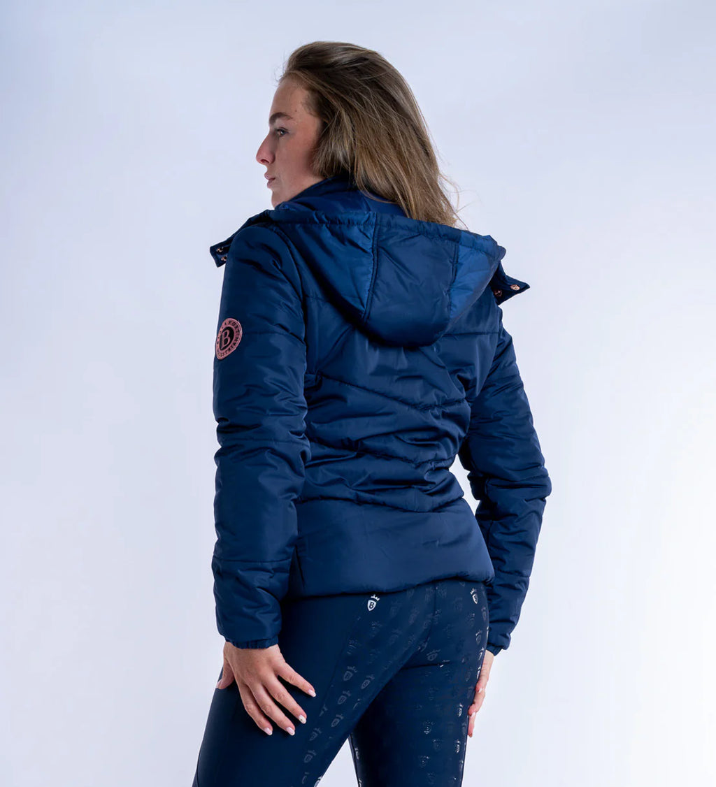 Blackfort Olivia Navy Puffer Coat Short - Navy