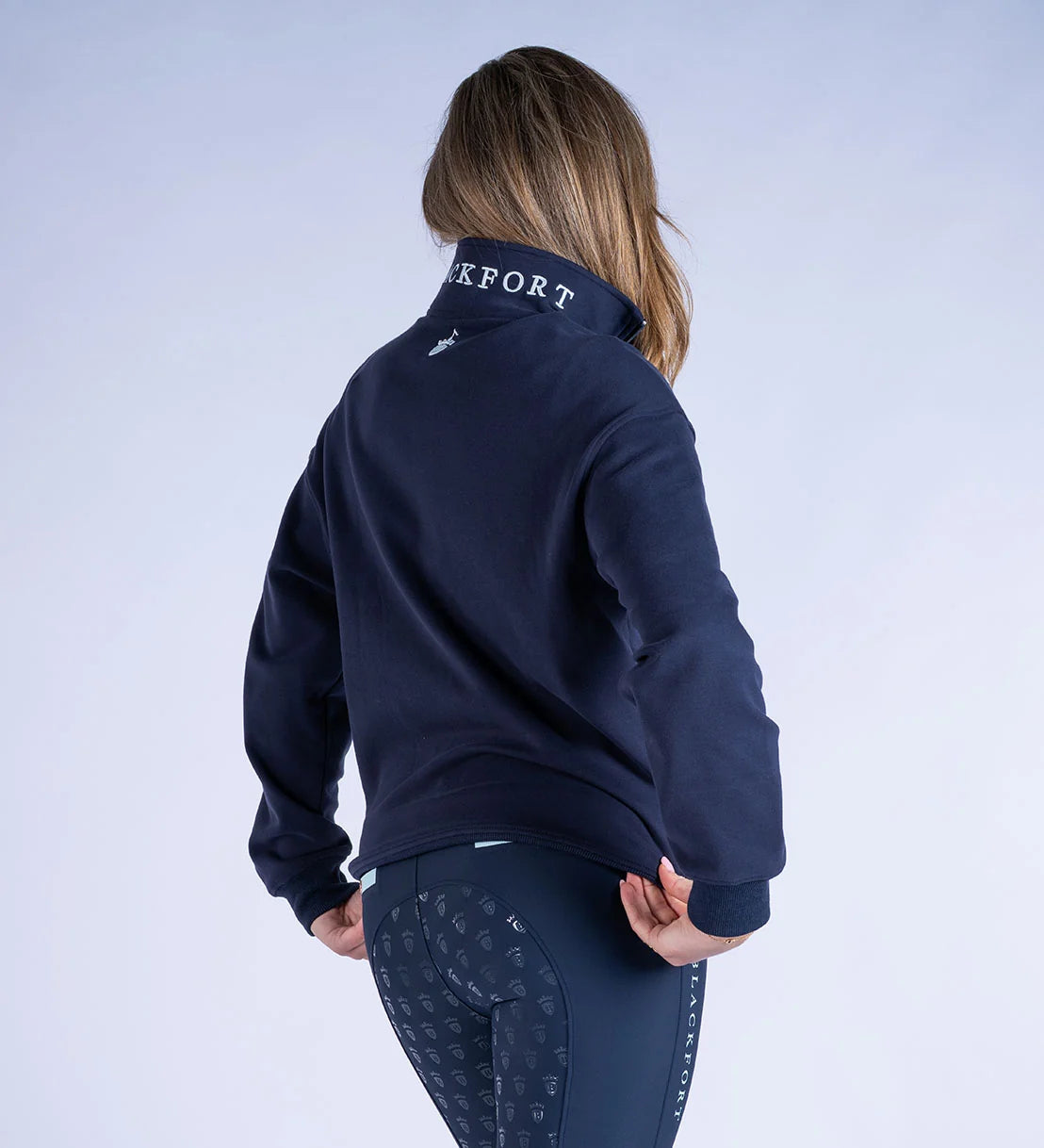 Blackfort Equestrian Ruby Quarter Zip Navy & Sky