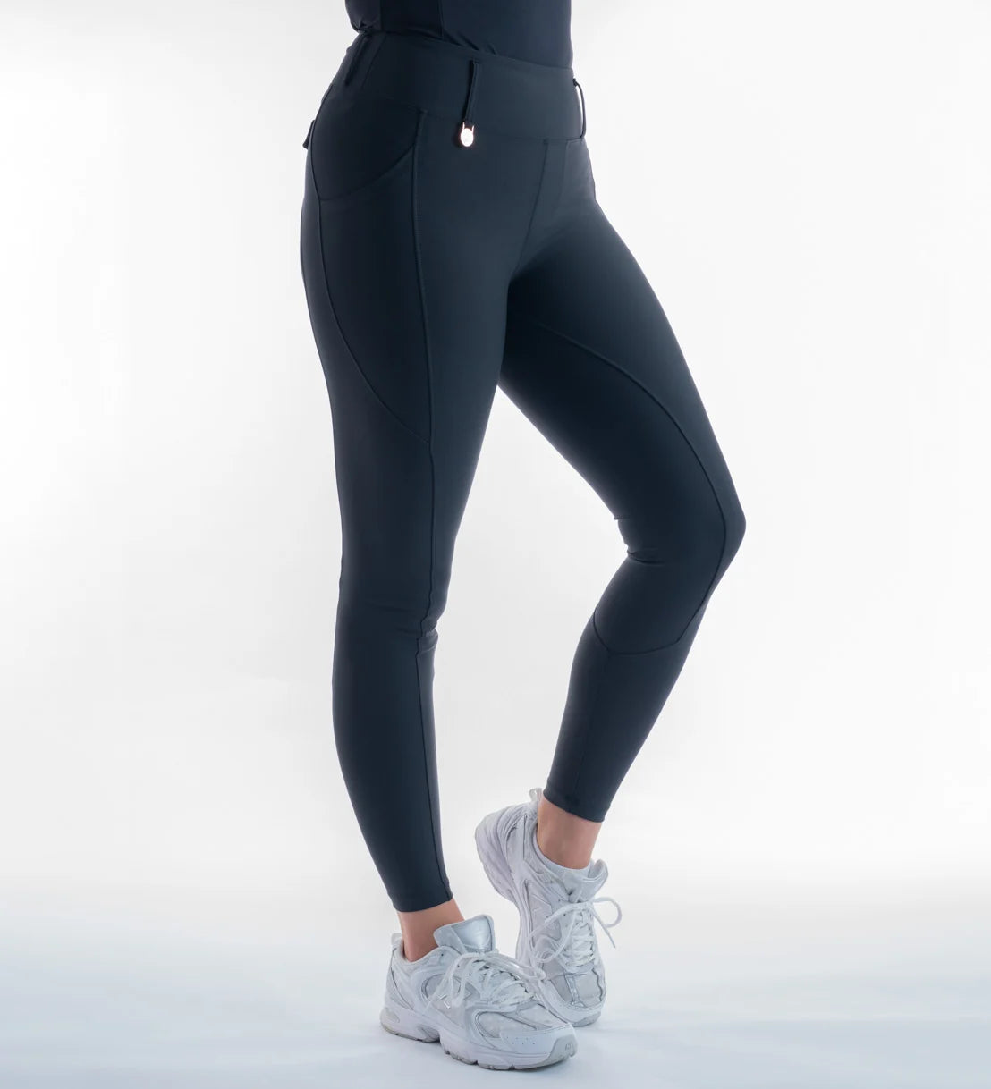 Blackfort Equestrian Black Non Silicone Riding Breggings