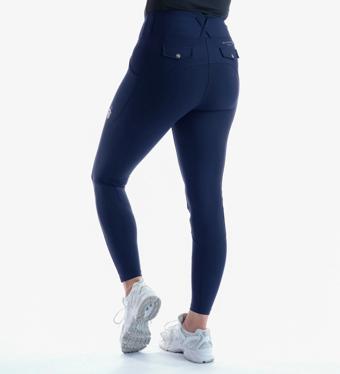 Blackfort Equestrian Navy Non Silicone Riding Breggings
