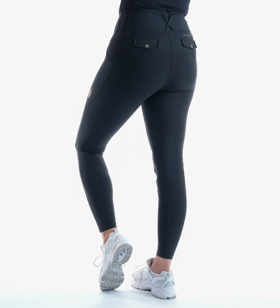 Blackfort Equestrian Black Non Silicone Riding Breggings