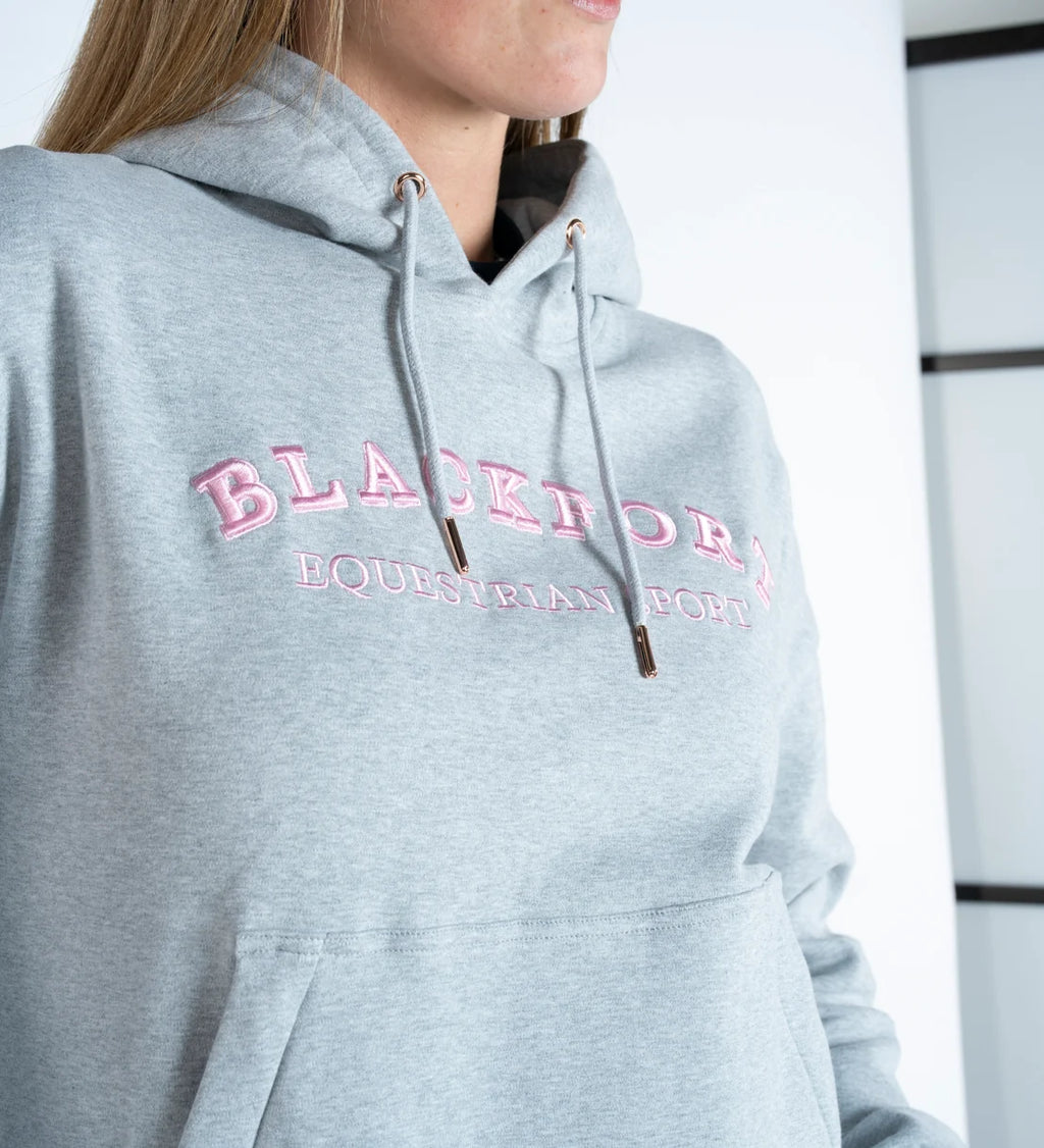 Blackfort Equestrian Grace Light Grey & Pink Hoodie