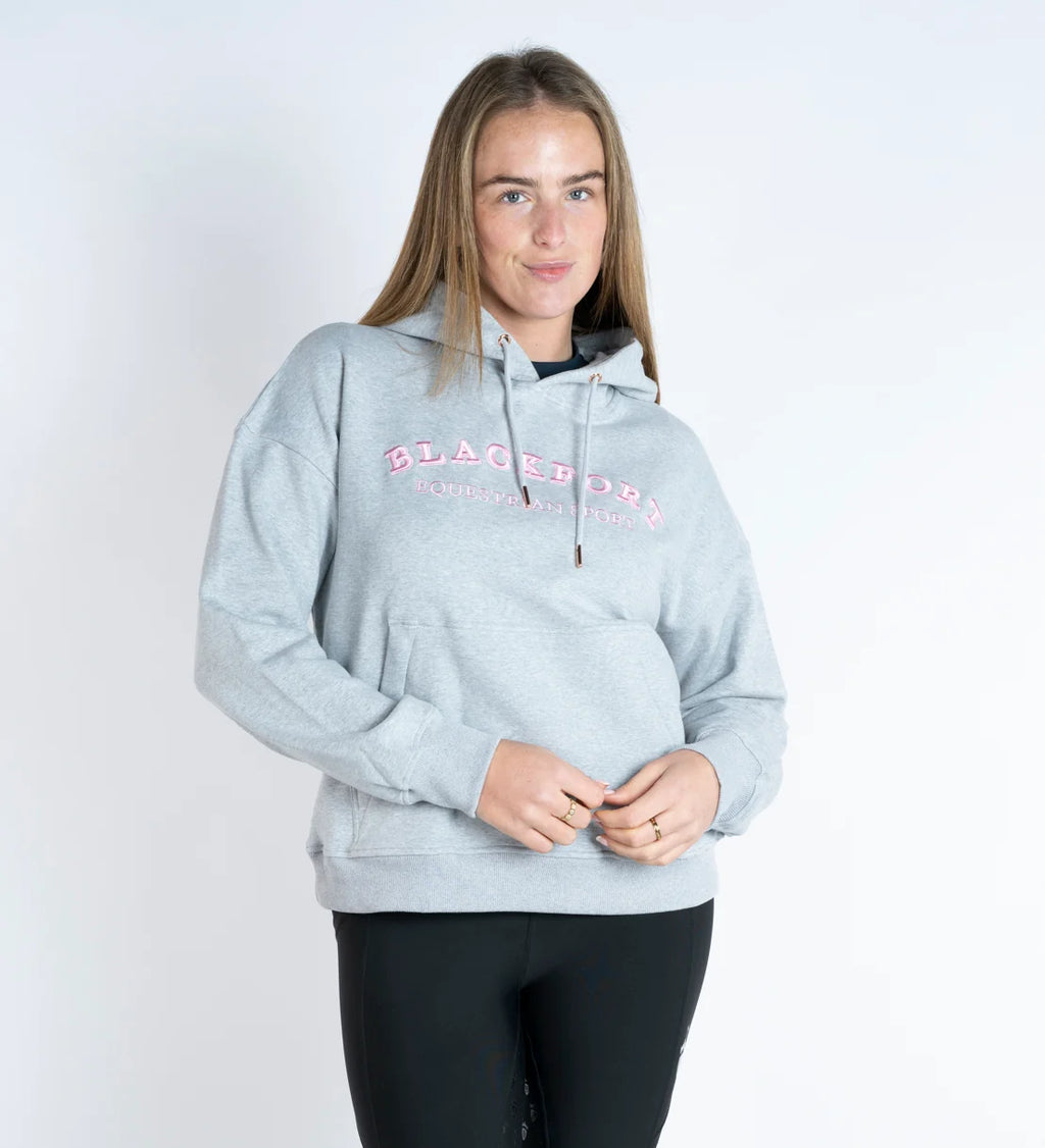 Blackfort Equestrian Grace Light Grey & Pink Hoodie