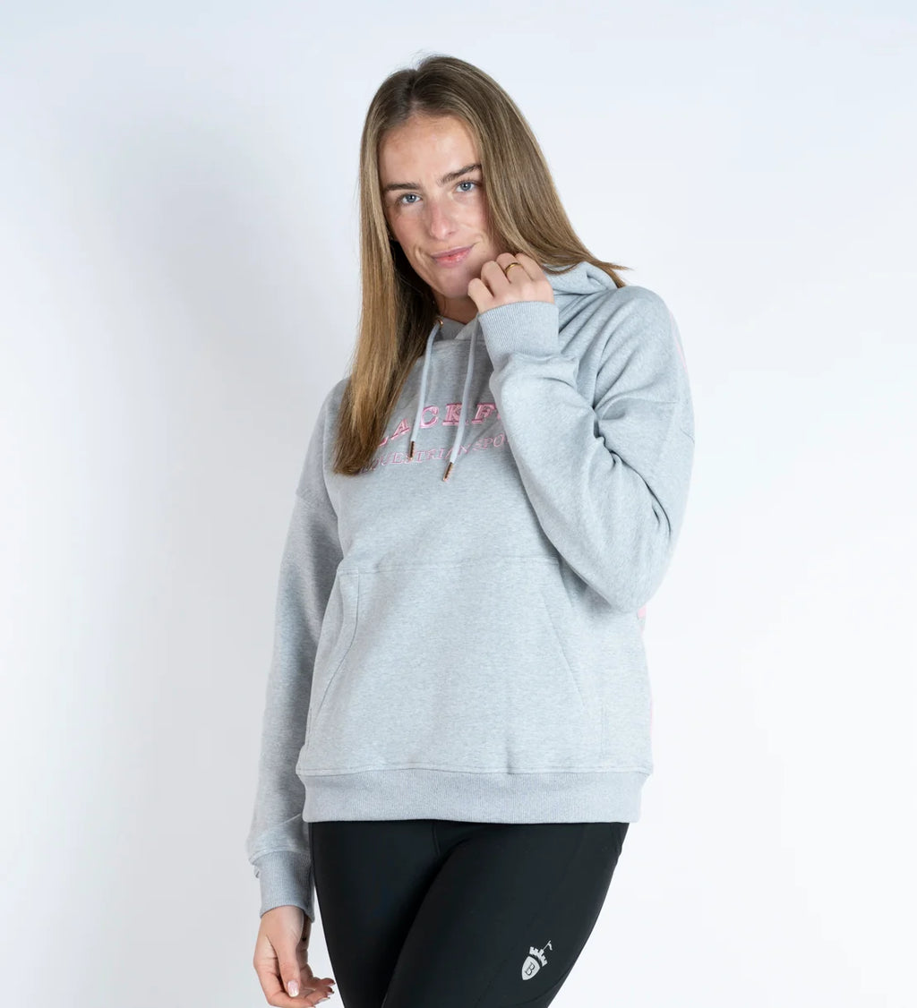Blackfort Equestrian Grace Light Grey & Pink Hoodie