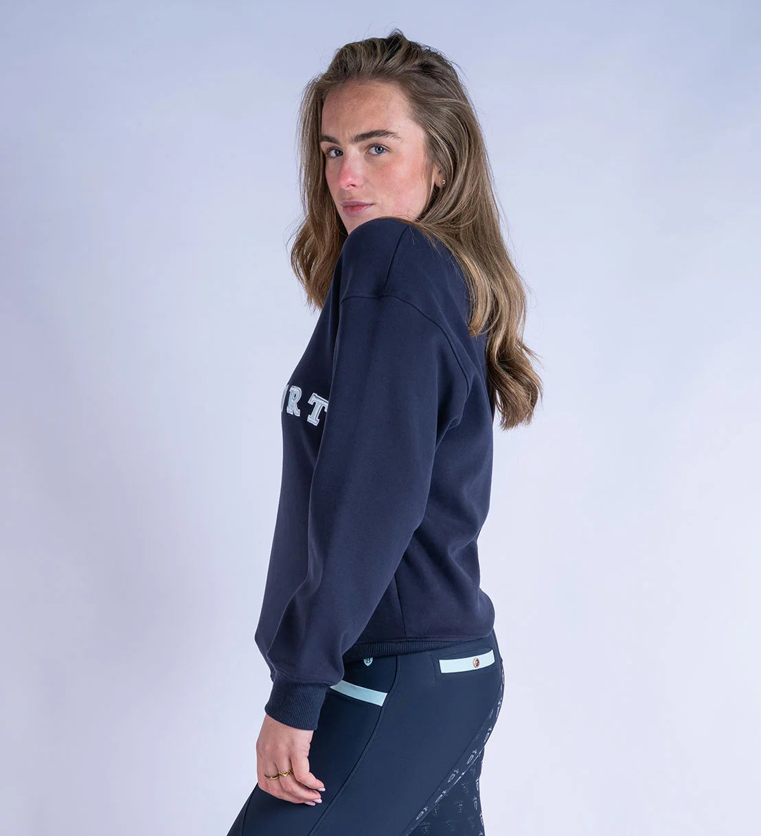 Blackfort Equestrian Ruby Quarter Zip Navy & Sky