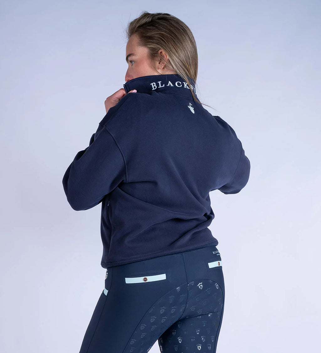 Blackfort Equestrian Ruby Quarter Zip Navy & Sky